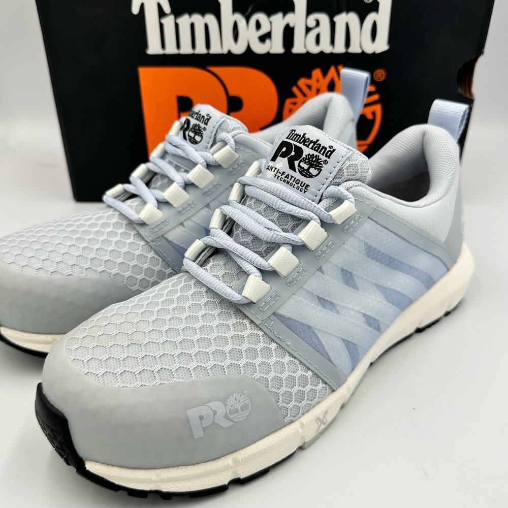 Timberland PRO Radius Composite Toe Work Shoes Women’s 7M Light Bluish-Gray NIB